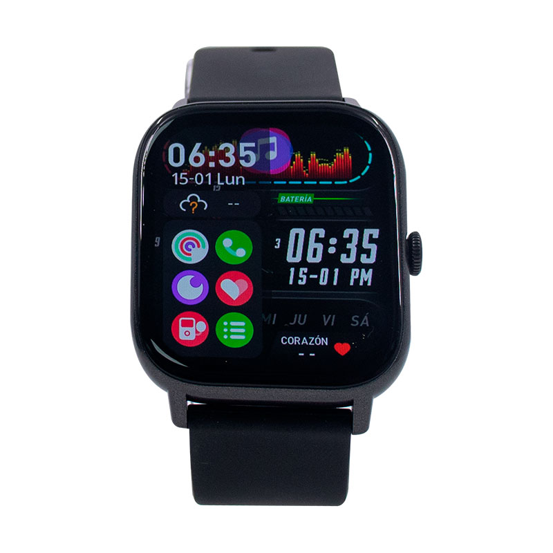 Reloj inteligente TEROS TE-8084N, 1.85" AMOLED, IP68, bluetooth 5.3, negro