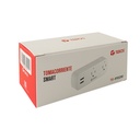 Tomacorriente inteligente TEROS TE9102W, incluye 2 x tomas / 2 x USB / Wi-Fi, color blanco