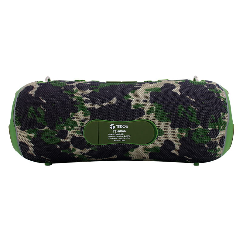 Parlante Ultra TE-6046G, color verde militar camuflado, 40 W