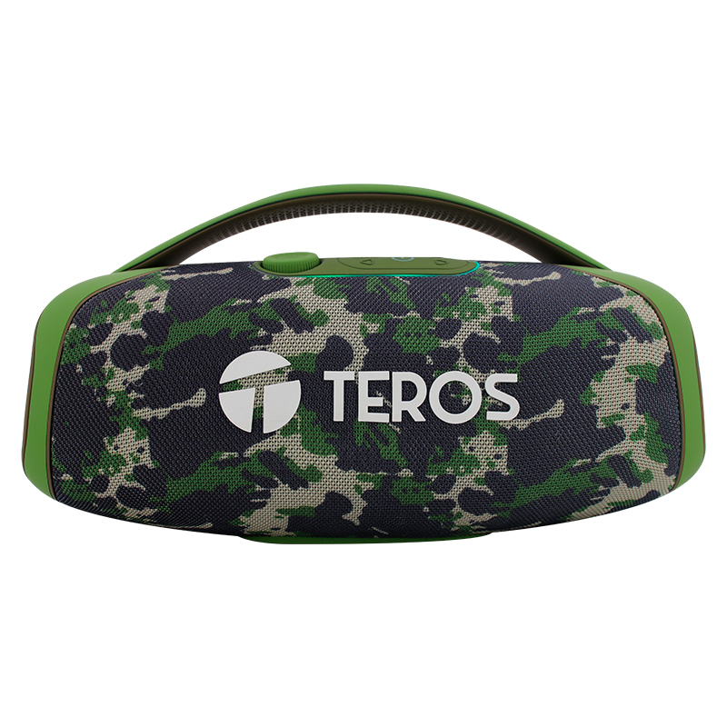 Parlante TEROS TE-6045G, color verde militar camuflado, 60 W