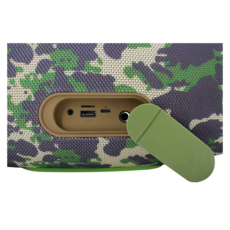 Parlante TEROS TE-6045G, color verde militar camuflado, 60 W