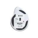 Mouse inalámbrico TEROS TE-1236S, RGB, Blanco, 6 botones con rueda