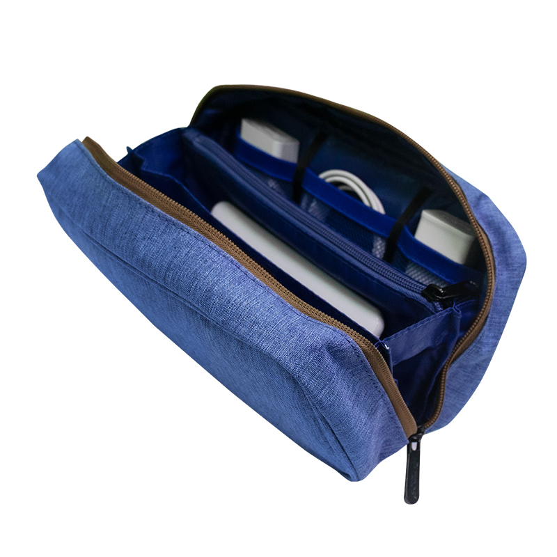 Cartuchera / Estuche / Organizador / Portacables TEROS TE-ACS9016, azul