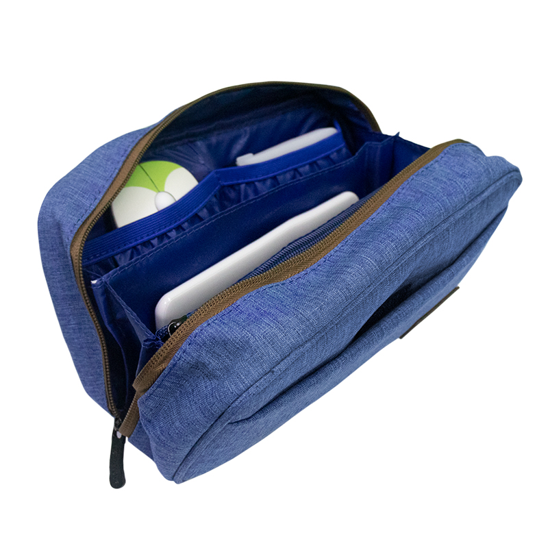 Cartuchera / Estuche / Organizador / Portacables TEROS TE-ACS9016, azul