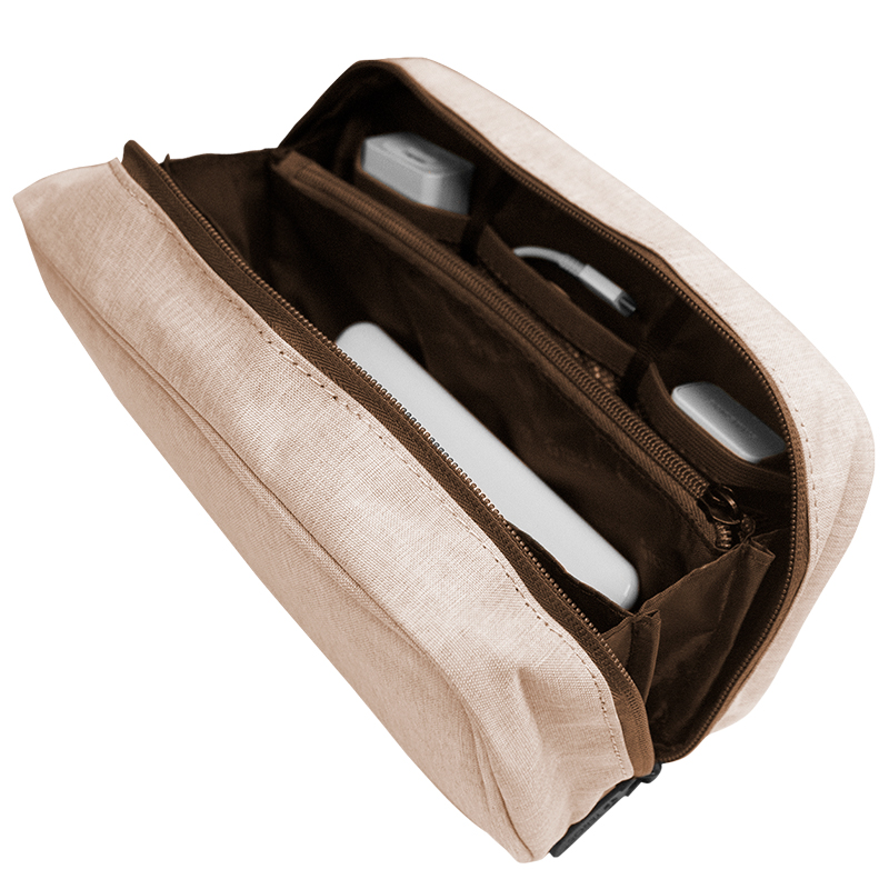 Cartuchera / Estuche / Organizador / Portacables TEROS TE-ACS9015, beige