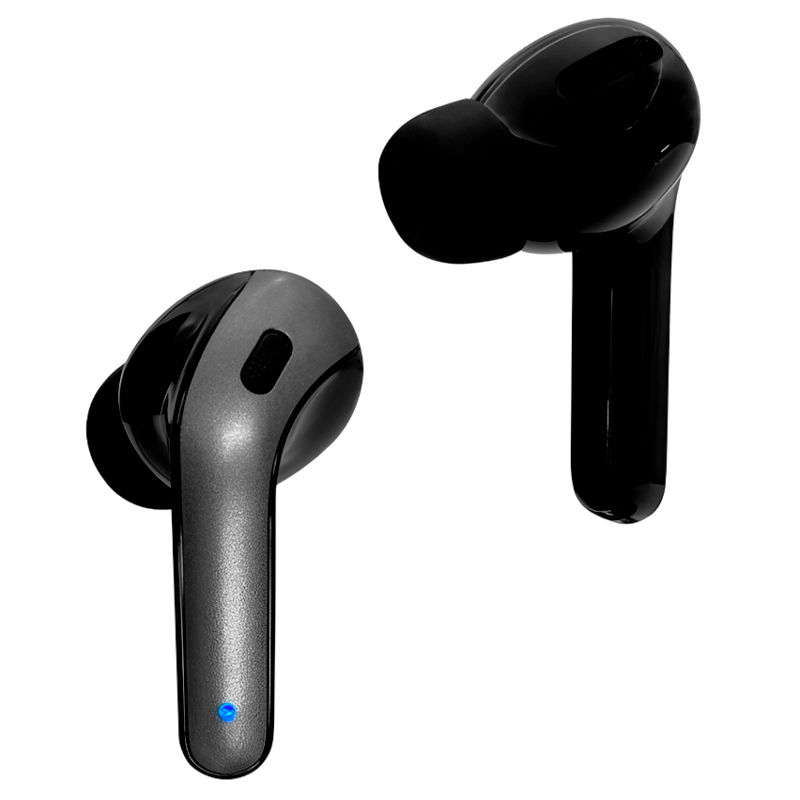 Audífonos TEROS TE-8074N, Bluetooth, TWS, negro