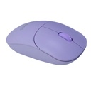 Mouse óptico inalámbrico TEROS TE-1219S, 1000 DPI, receptor USB, 3 botones, color morado
