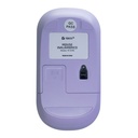 Mouse óptico inalámbrico TEROS TE-1219S, 1000 DPI, receptor USB, 3 botones, color morado