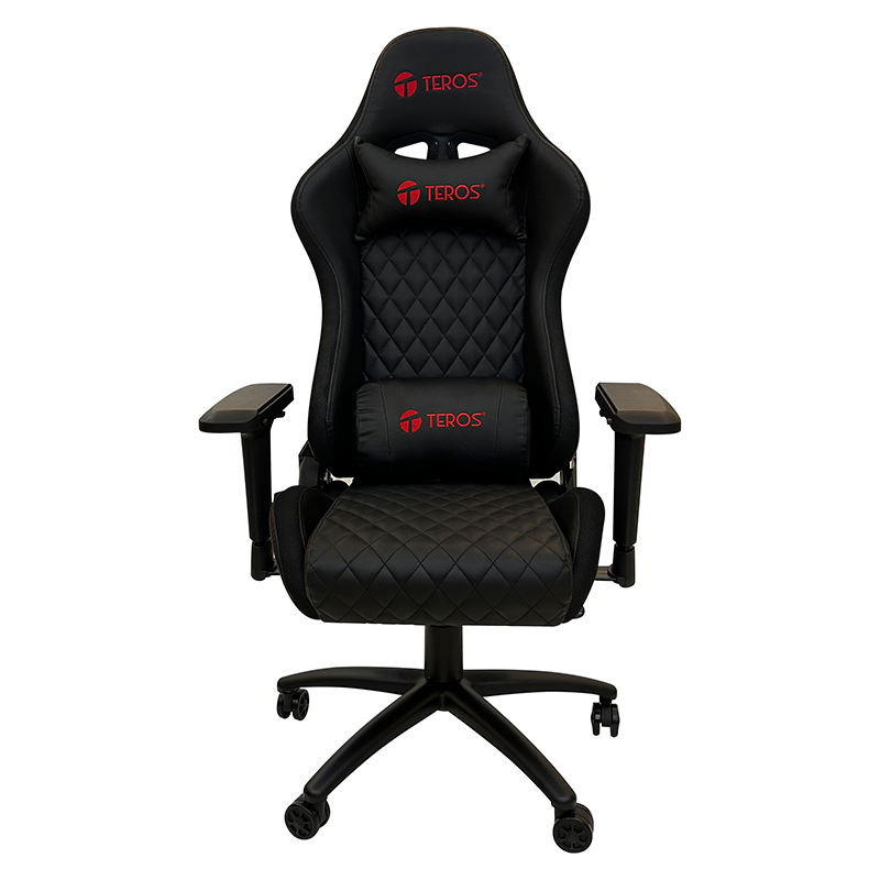 Silla gamer TEROS TE-8121N, negro