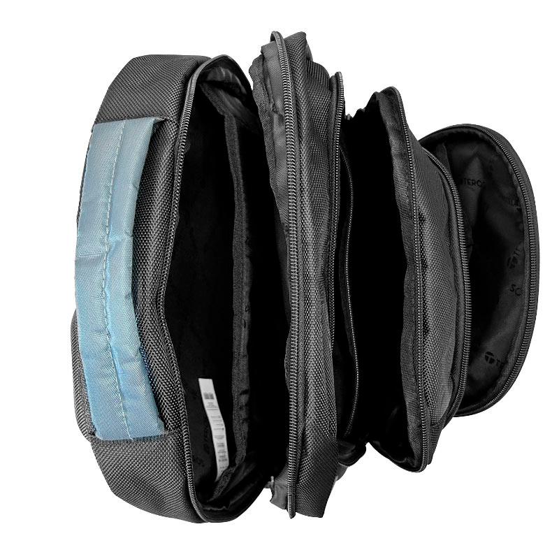 BACKPACK TEROS WORK BLACK/GREY TE-IDS18570, para notebooks de hasta 15.6"