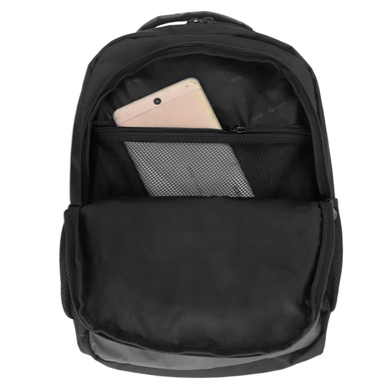BACKPACK TEROS WORK BLACK/GREY TE-IDS18570, para notebooks de hasta 15.6"