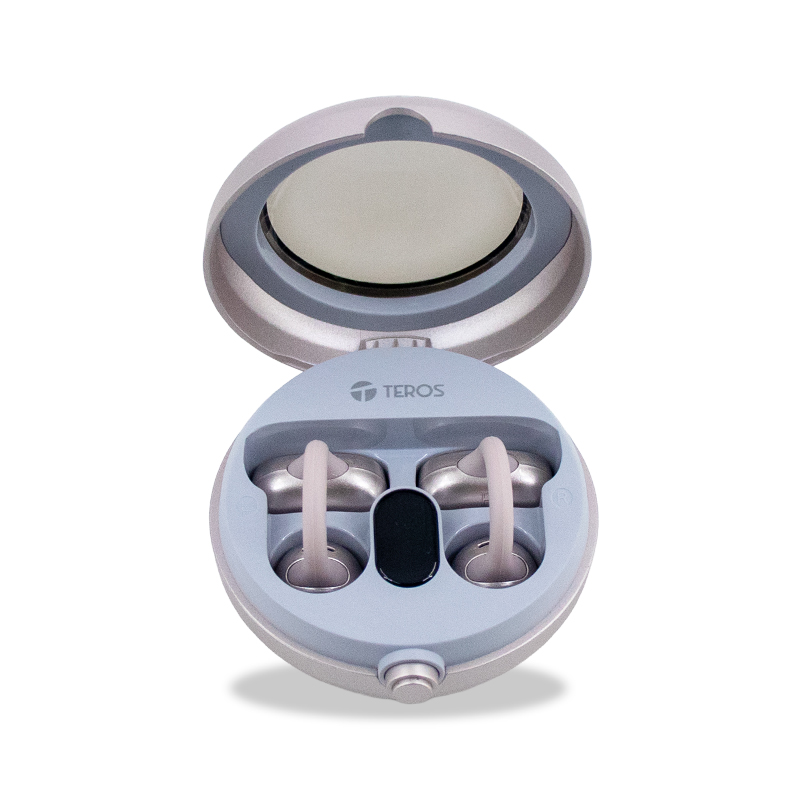 Audífonos Inalámbricos TEROS TE-80712RS, Bluetooth, Carga Tipo C, Rose Titanium