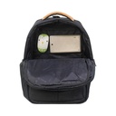Backpack TEROS ELITE Black TE-9030BK, para notebooks de hasta 15.6"