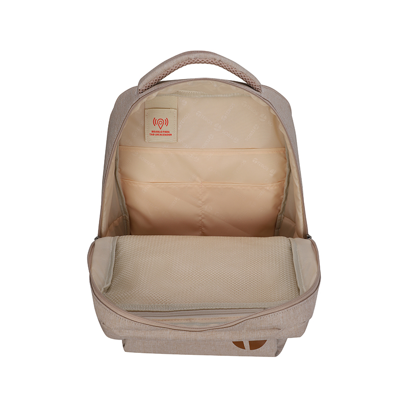 Backpack Teros City III TE-9046BG, para Notebooks de hasta 15.6", Color Beige