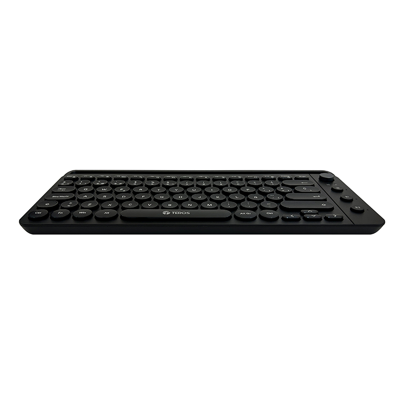Teclado inalámbrico TEROS TE-4064N, 2.4 GHz, bluetooth 3.0 / 5.2, 80 teclas, negro