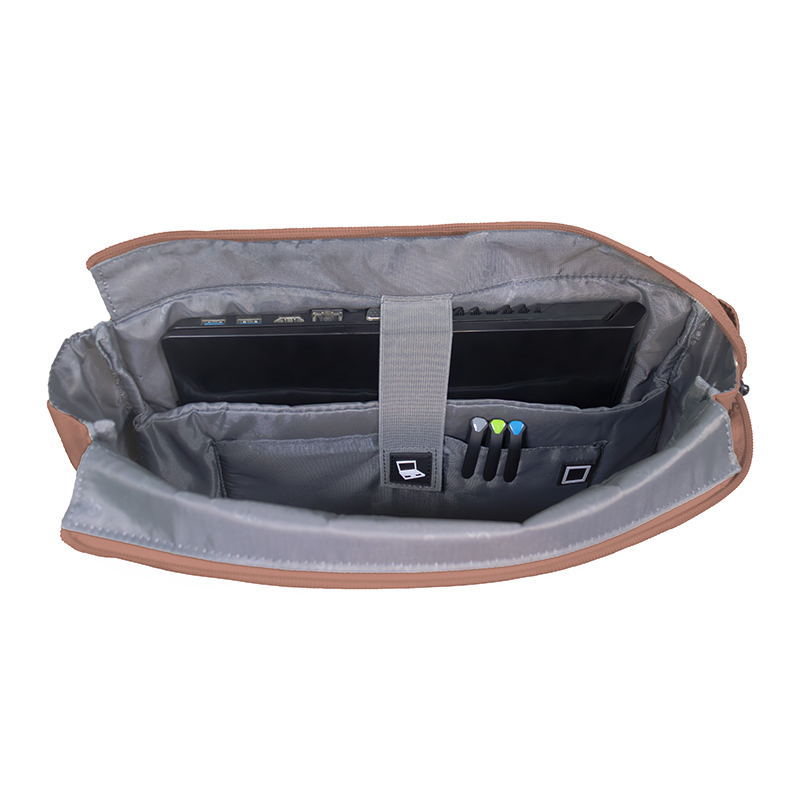 Shoulder Bag TEROS ROSSAN Mocha Mousse TE-9032MM, para notebooks de hasta 15.6"