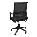 Silla giratoria de oficina TEROS TE-8127N, material Nylon, base de plástica