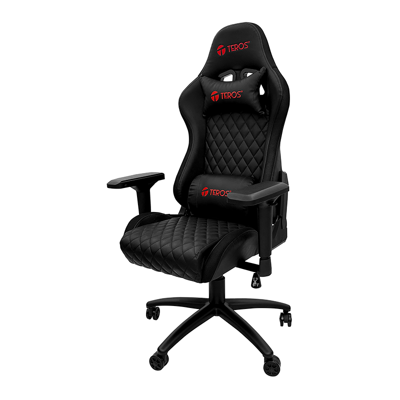 Silla gamer TEROS TE-8121N, negro