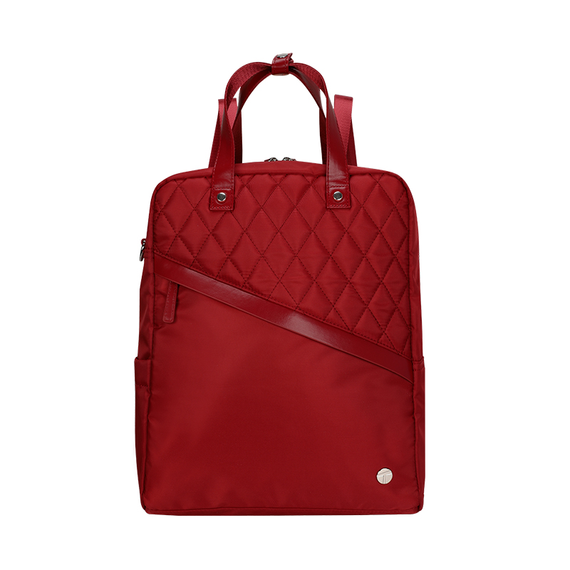 Backpack Teros Roseann II TE-9049RD, para Notebooks de hasta 14.1", Color Rojo