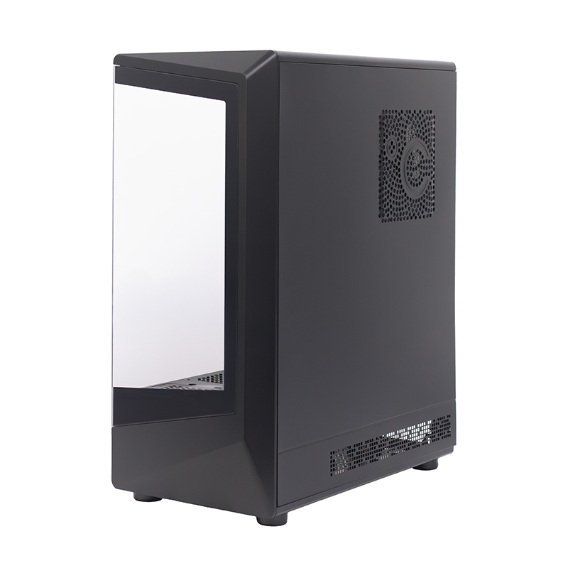 Case gamer TEROS TE-1321G, Mid Tower, USB 3.0 / USB 2.0, audio, ventilador ARGB, negro