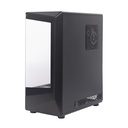 Case gamer TEROS TE-1321G, Mid Tower, USB 3.0 / USB 2.0, audio, ventilador ARGB, negro