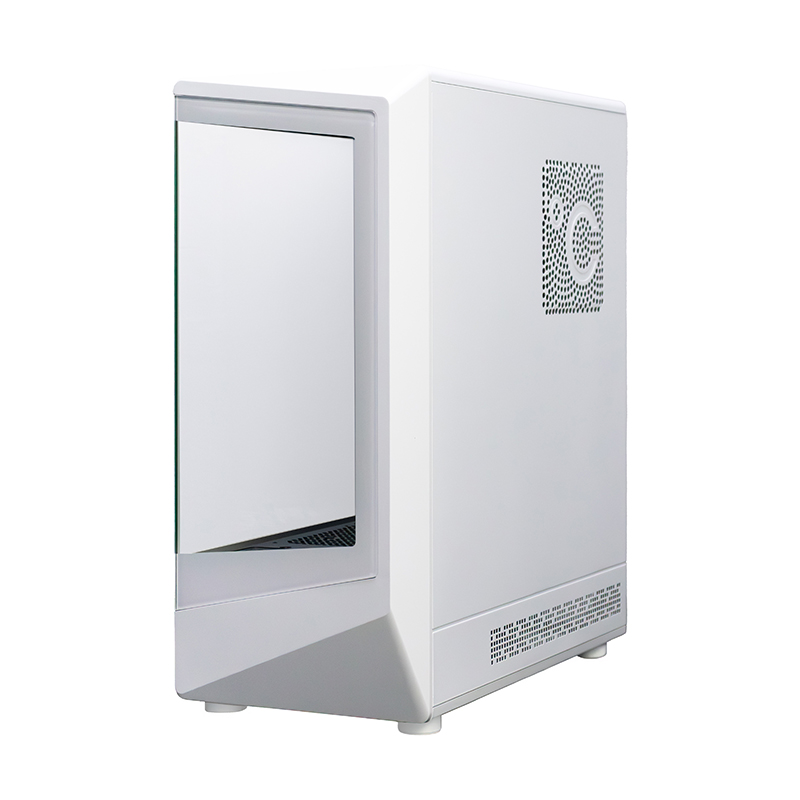 Case gamer TEROS TE-1322G, Mid Tower, USB 3.0 / USB 2.0, audio, ventilador ARGB, blanco