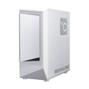 Case gamer TEROS TE-1322G, Mid Tower, USB 3.0 / USB 2.0, audio, ventilador ARGB, blanco