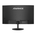 Monitor Curvo Advance ADV-2452S, 23.6" FHD VA, 100Hz, 1ms, HDMI, DP, Parlante, Negro