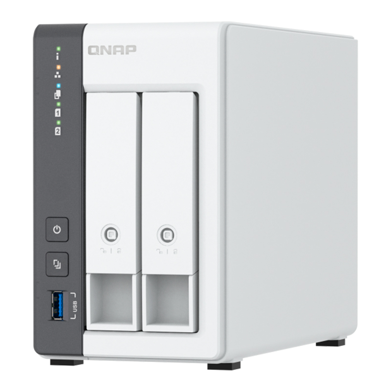 Servidor NAS QNAP TS-216G, ARM Cortex A55 4C/2GHz, 4GB RAM (On-Board), Bahias: 2x3.5" SATA