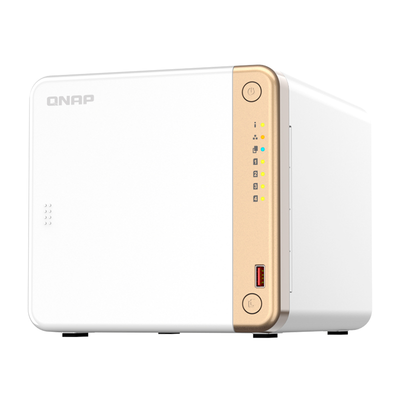 Servidor NAS QNAP TS-462-4G, Celeron N4505 2C / 2.9GHz, 4GB RAM, Bahias: 4 x 3.5" SATA
