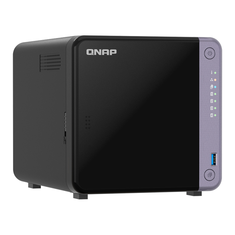 Servidor NAS QNAP TS-432X-4G, ARM AL524 4C/2GHz, 4GB RAM SODIMM, Bahias: 4x3.5" SATA