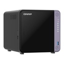 Servidor NAS QNAP TS-432X-4G, ARM AL524 4C/2GHz, 4GB RAM SODIMM, Bahias: 4x3.5" SATA