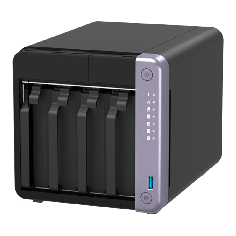 Servidor NAS QNAP TS-432X-4G, ARM AL524 4C/2GHz, 4GB RAM SODIMM, Bahias: 4x3.5" SATA