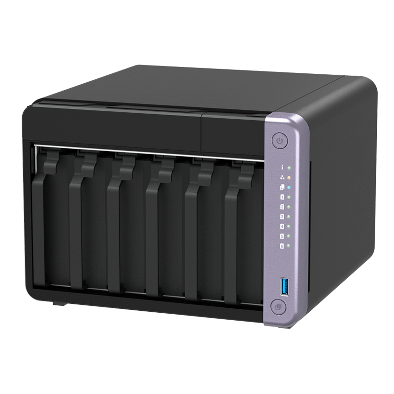 Servidor NAS QNAP TS-632X-4G, ARM AL524 4C/2GHz, 4GB RAM SODIMM, Bahias: 6x3.5" SATA