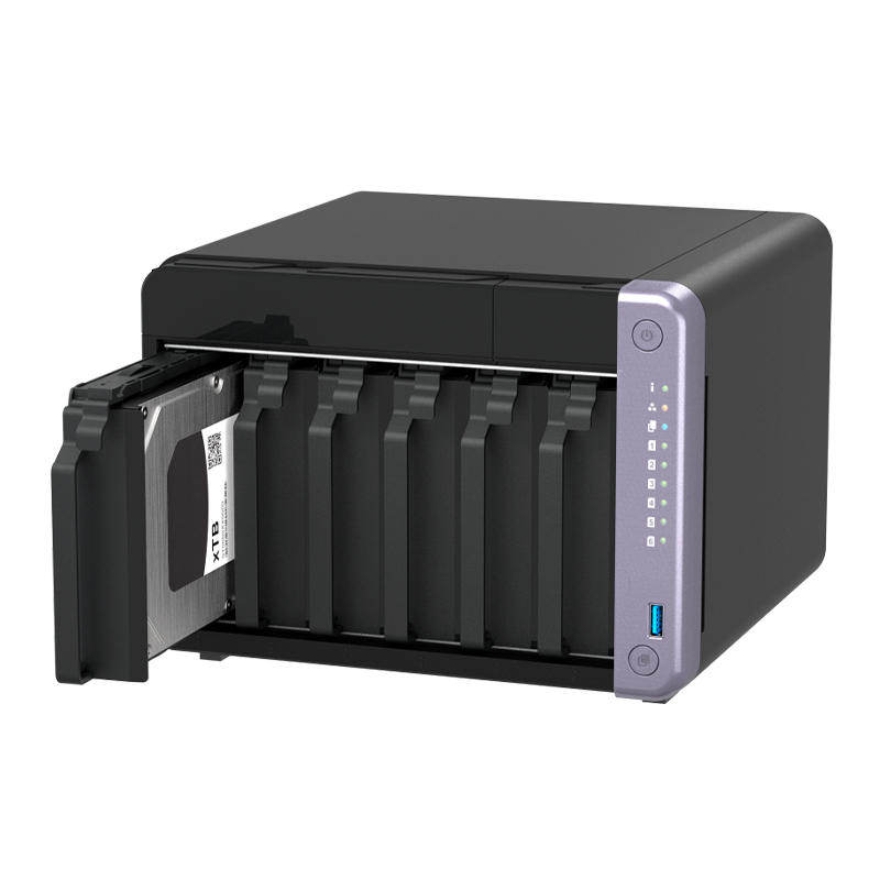 Servidor NAS QNAP TS-632X-4G, ARM AL524 4C/2GHz, 4GB RAM SODIMM, Bahias: 6x3.5" SATA
