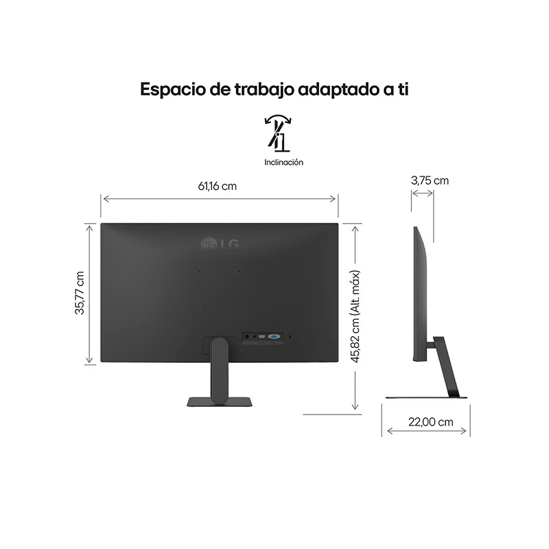 Monitor LG 27” FHD/IPS/120Hz/HDMI/VGA/Headphone-out