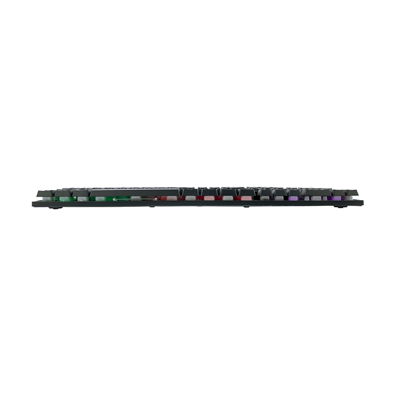 Teclado gamer TEROS TE-4072G, RGB, USB, negro