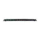 Teclado gamer TEROS TE-4072G, RGB, USB, negro