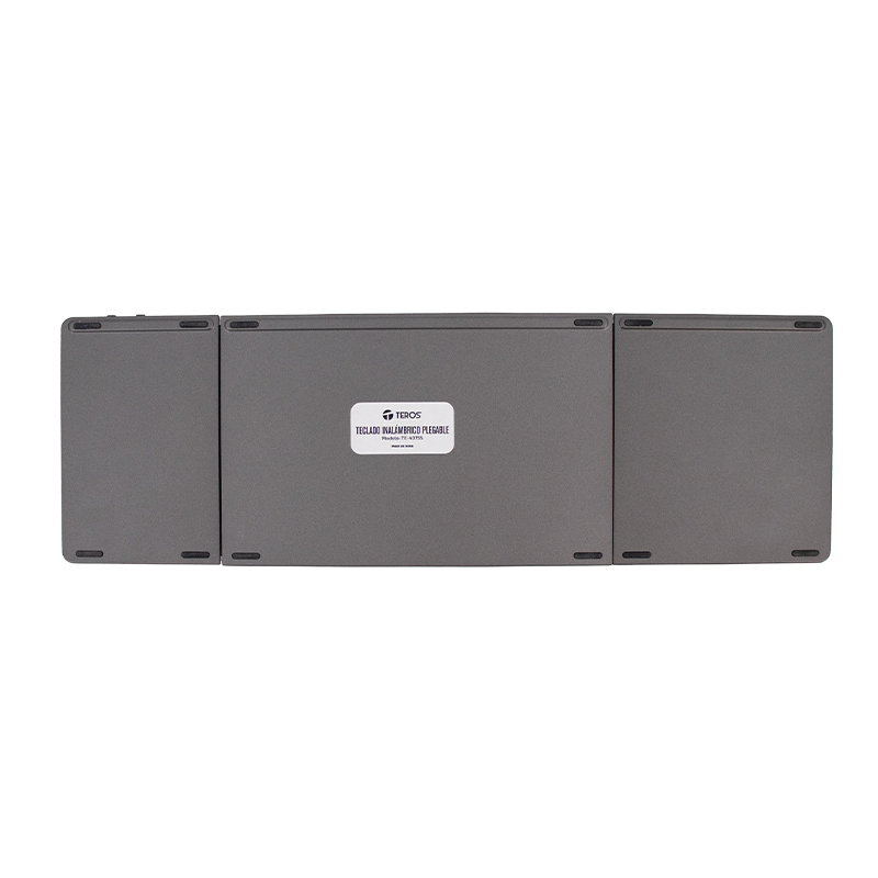 Teclado inalámbrico plegable TEROS TE-4075S, BT 3.0, gris