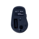 Mouse inalámbrico TEROS TE-1228S, Negro, 6 botones, Receptor USB
