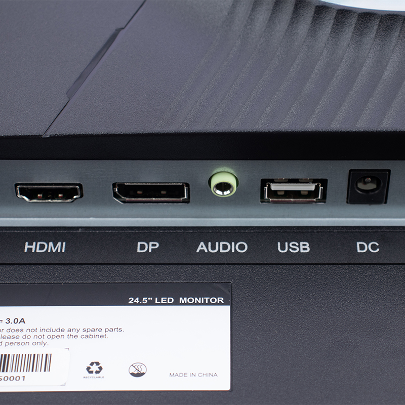 Monitor plano gaming TEROS TE-2475G 24.5" FHD VA 180Hz 1ms HDMI DP AUDIO OUT negro