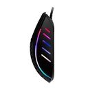 Mouse gamer TEROS TE-1210G, 7 botones, RGB, negro