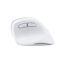 Mouse inalámbrico TEROS TE-1236S, RGB, Blanco, 6 botones con rueda