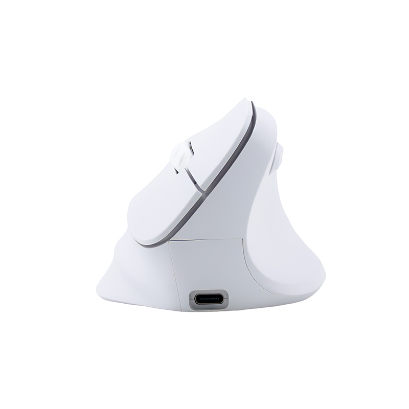Mouse inalámbrico TEROS TE-1236S, RGB, Blanco, 6 botones con rueda