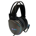 Auriculares Gaming TEROS TE-8170N estéreo 7.1, micrófono, conector USB, Negro, Luces RGB