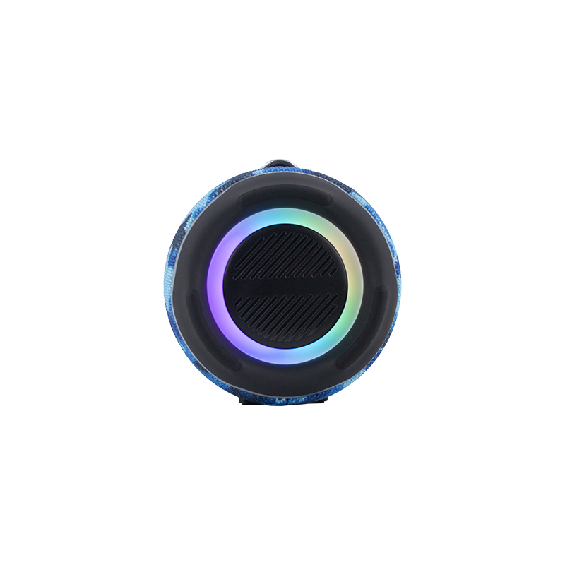 Parlante TEROS Ultra TE-6046BM, BT 5.3, RGB, TWS, color azul militar camuflado