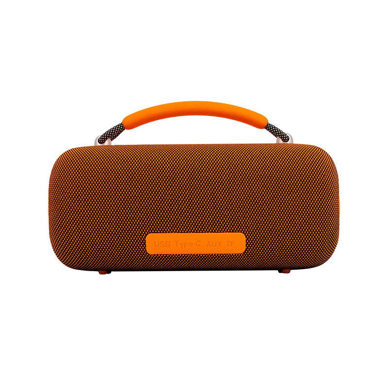 Parlante Inalámbrico Teros Vibes VB-6049, 60W, BT 5.3, 4000 MAH, USB, Luces LED, Orange