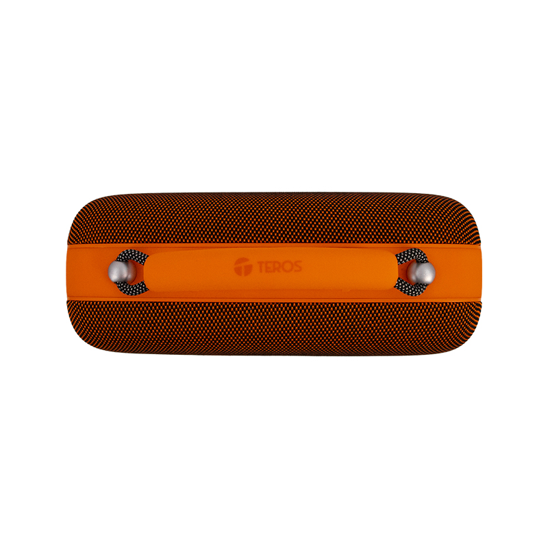 Parlante Inalámbrico Teros Vibes VB-6049, 60W, BT 5.3, 4000 MAH, USB, Luces LED, Orange