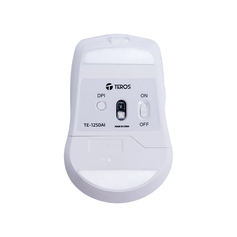 Mouse Inalámbrico Teros TE-1250AI , 2.4GHz, 8 botones, IA, DPI 3200, USB, BT