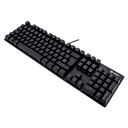 Teclado mecánico TE-4068G, retroiluminación rainbow, USB 2.0, español, color negro